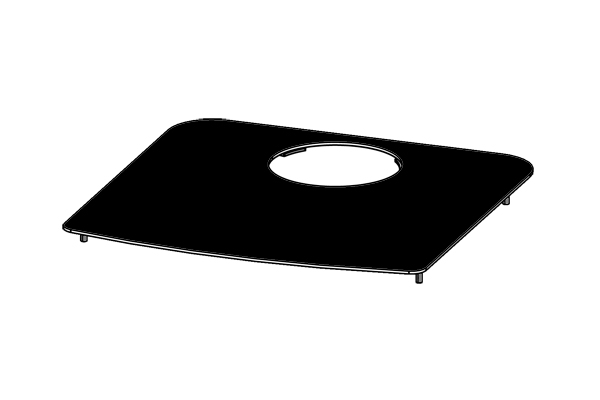 Deckplatte perl-schwarz 295.15
